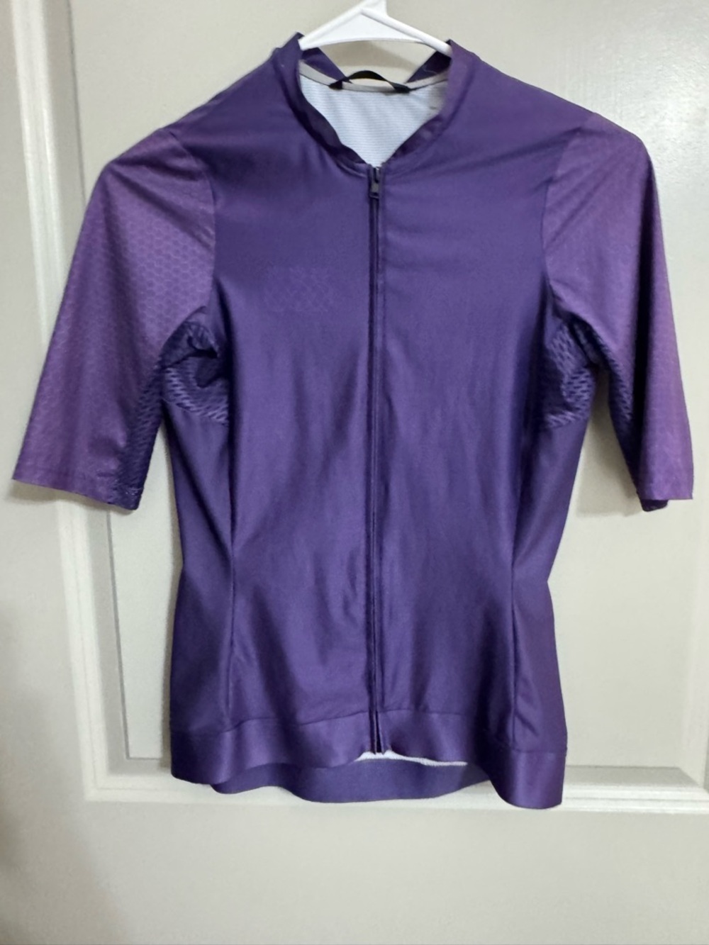 Women’s Purple Cycling Jersey - Lightweight Zip Front